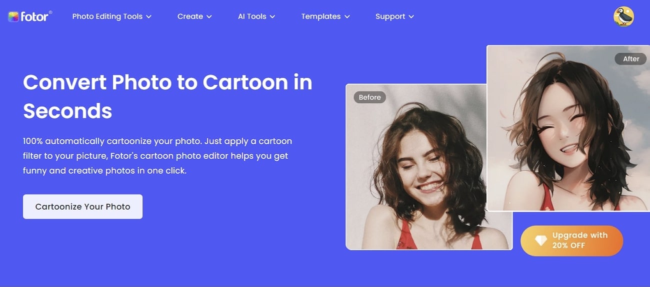 fotor cartoon image maker