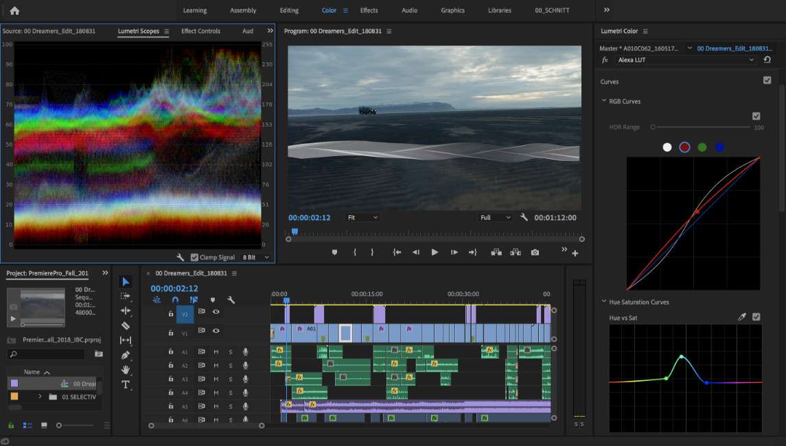 color grading in adobe premiere pro