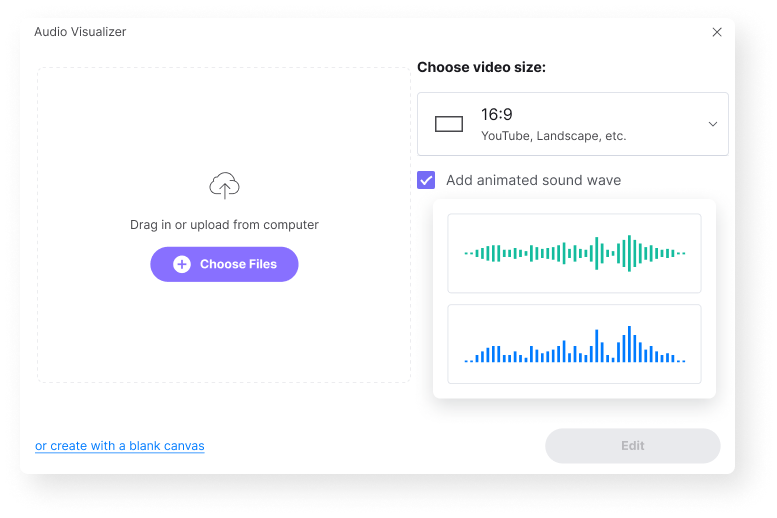 upload audio file