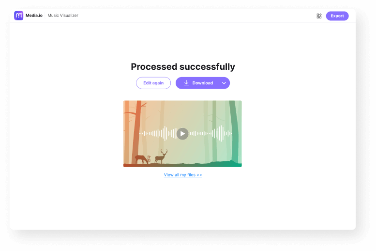 edit and export audio with audio waveform